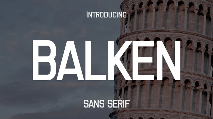 Balken Font