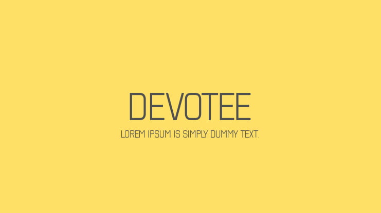 Devotee Font