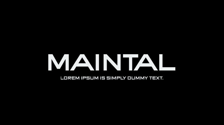 Maintal Font Family