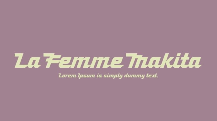 La Femme Makita Font