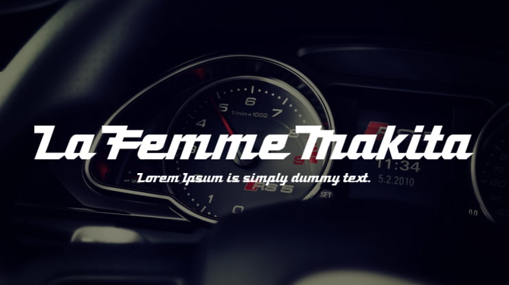 La Femme Makita Font