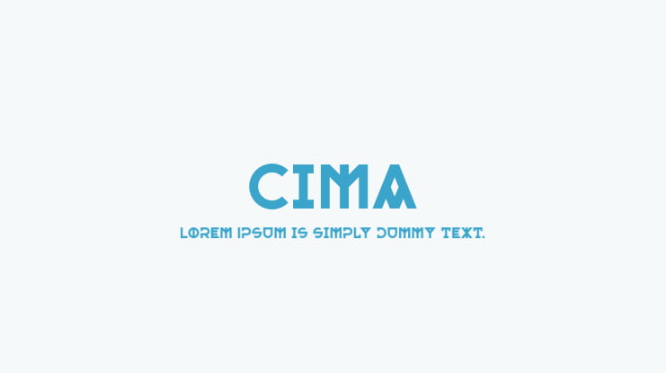 Cima Font Family