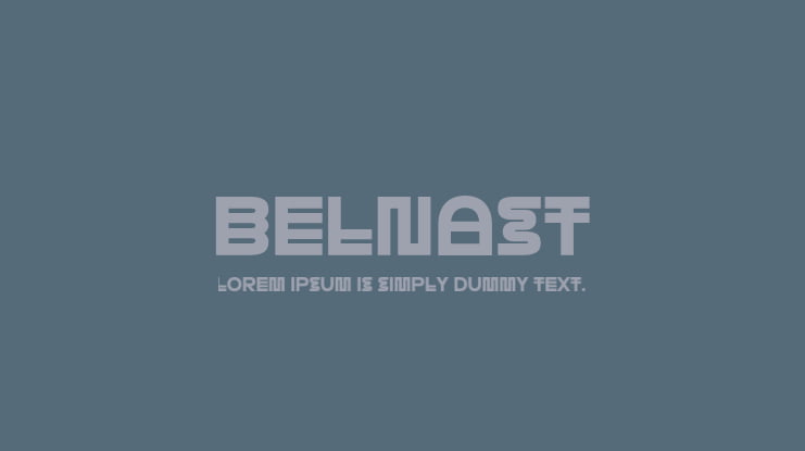 Belnast Font