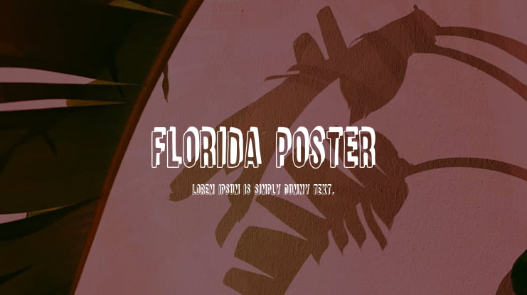 Florida Poster Font