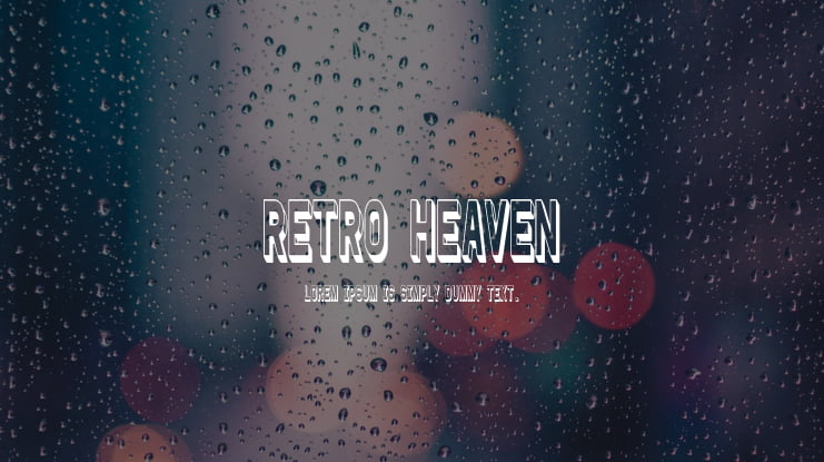 Retro Heaven Font