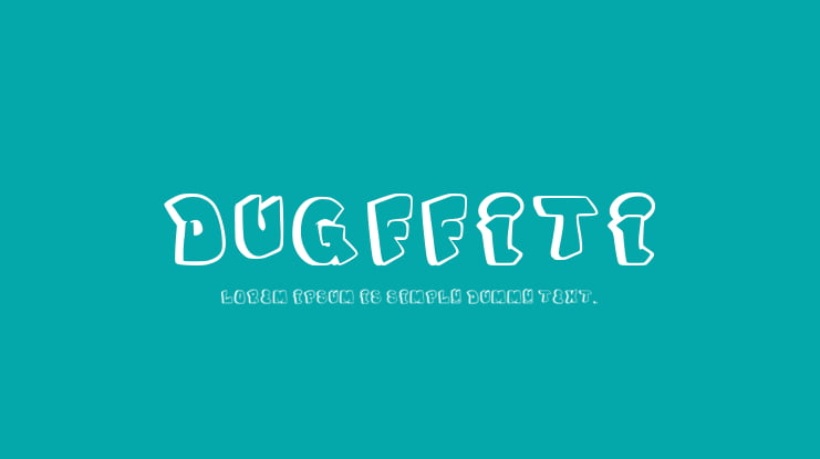 Dugffiti Font