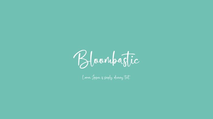 Bloombastic Font