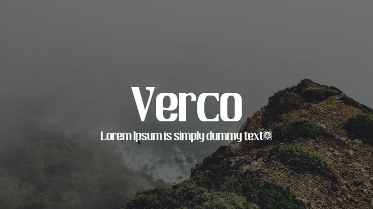 Verco Font