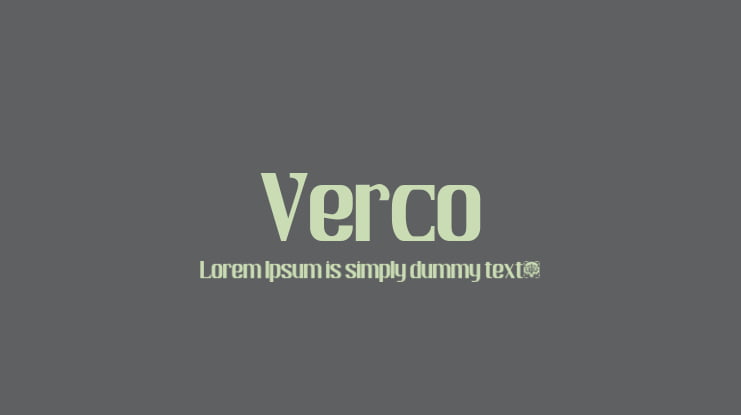 Verco Font