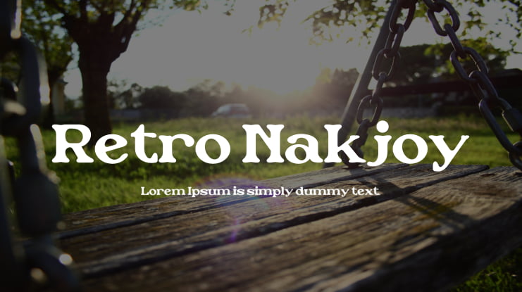 Retro Nakjoy Font Family