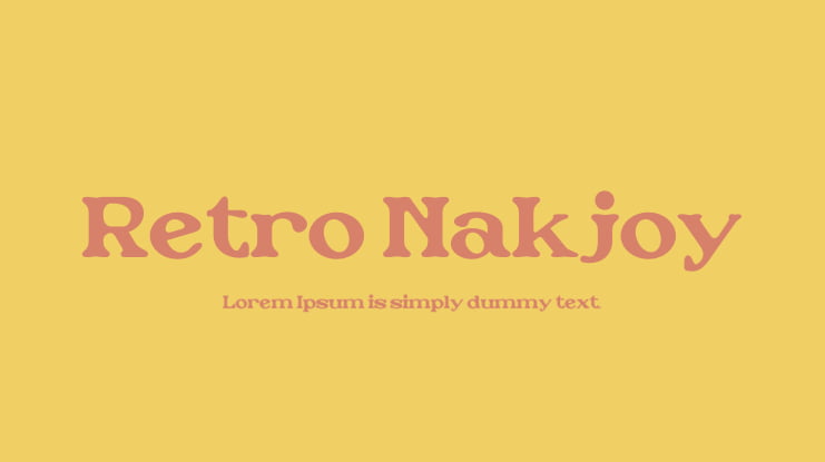 Retro Nakjoy Font Family