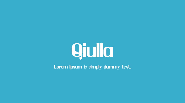 Qiulla Font