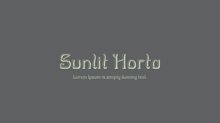 Sunlit Horta Font