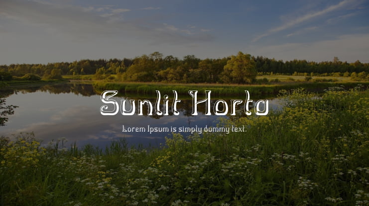 Sunlit Horta Font