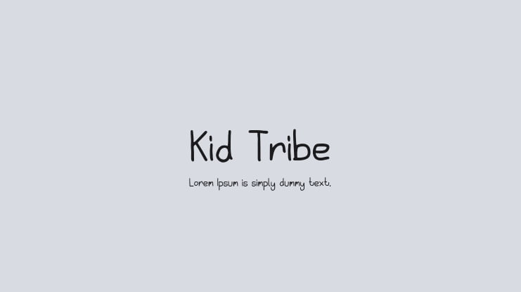 Kid Tribe Font