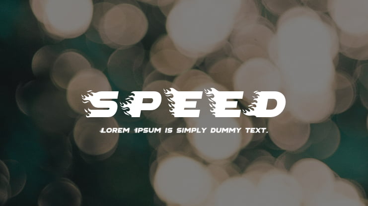 SPEED Font