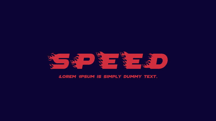 SPEED Font