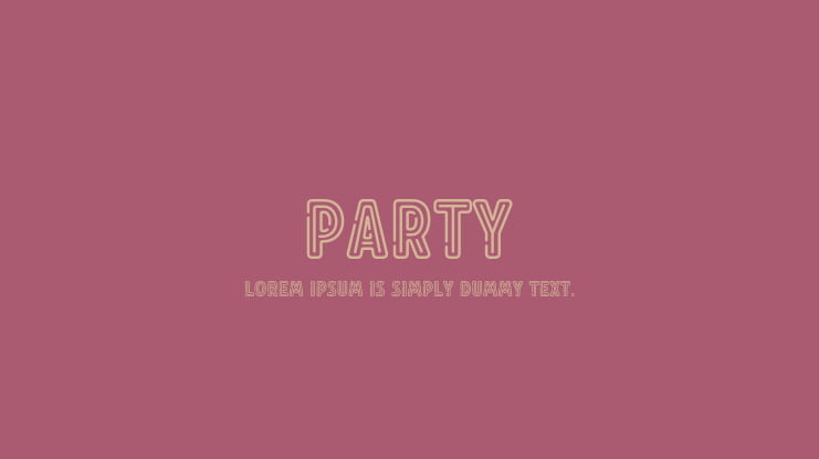 PARTY Font