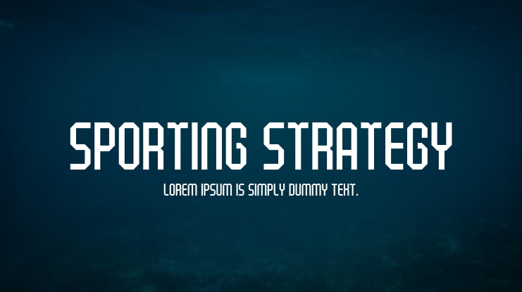 Sporting Strategy Font Family