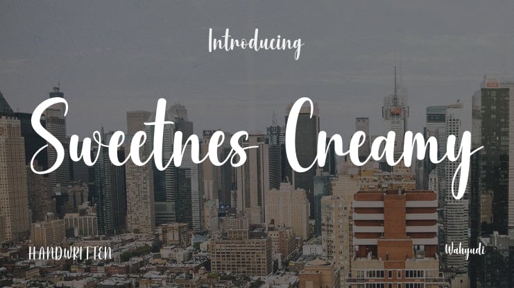 Sweetnes Creamy Font