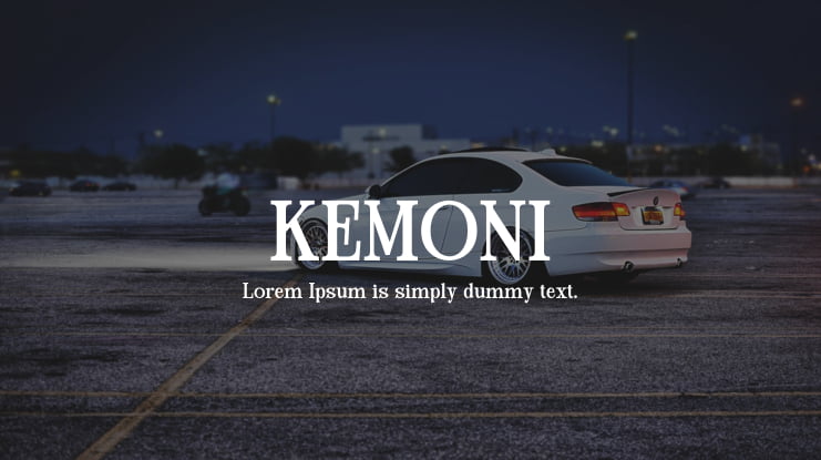 KEMONI Font