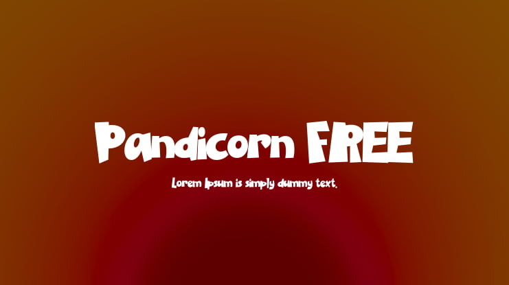 Pandicorn FREE Font