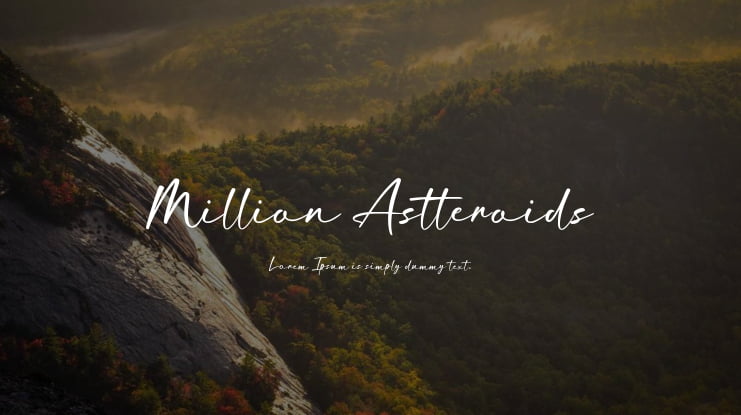 Million Astteroids Font