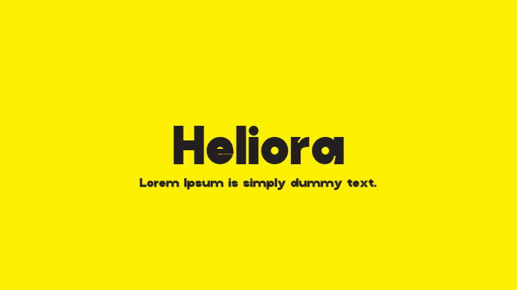 Heliora Font