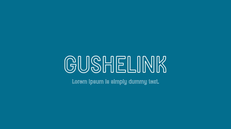 GUSHELINK Font Family