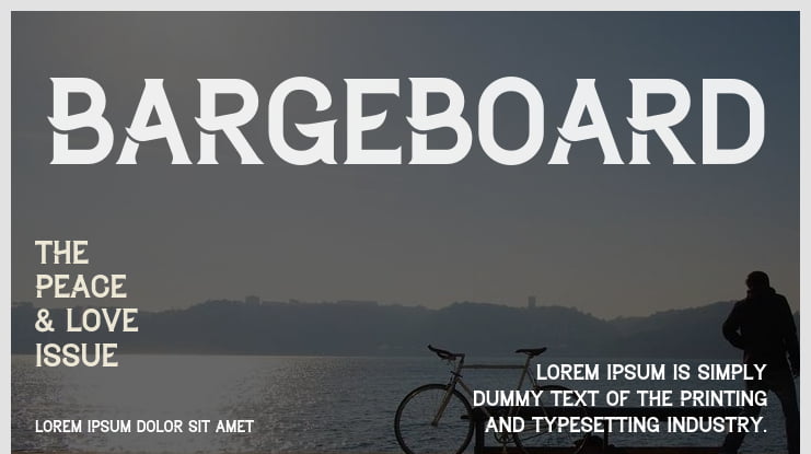 Bargeboard Font