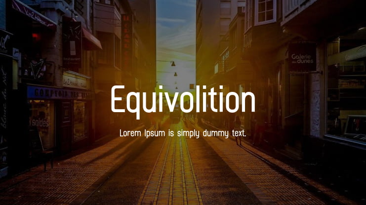 Equivolition Font Family