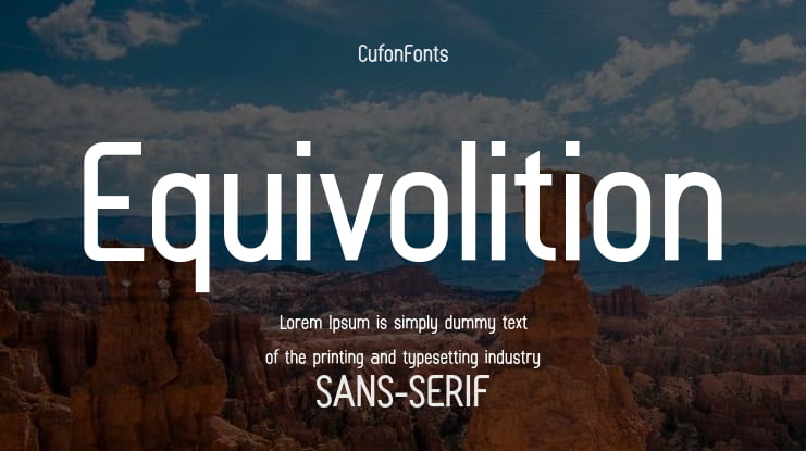 Equivolition Font Family