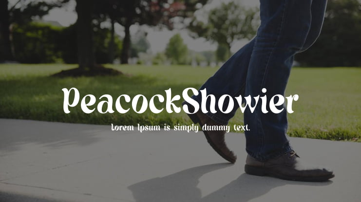 PeacockShowier Font