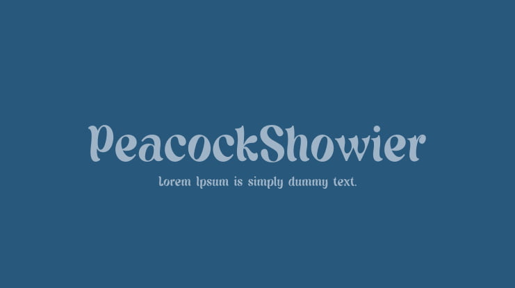 PeacockShowier Font