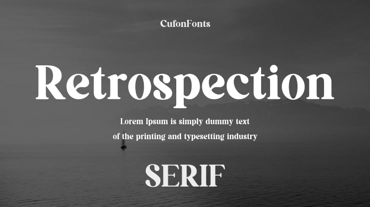 Retrospection Font