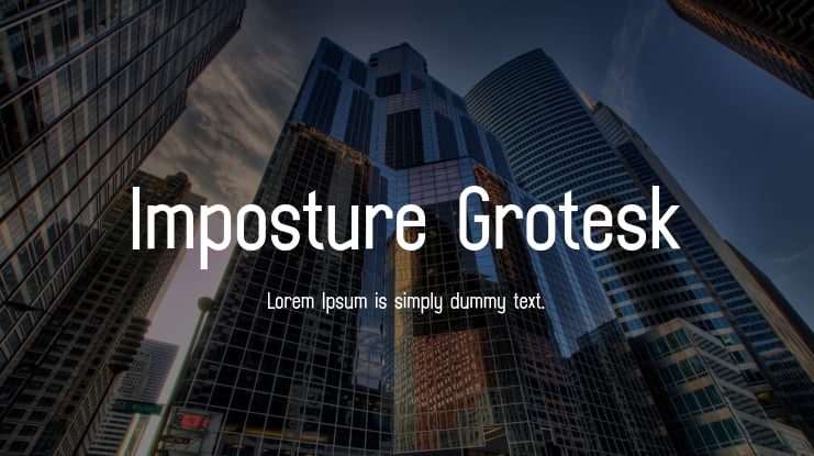 Imposture Grotesk Font Family