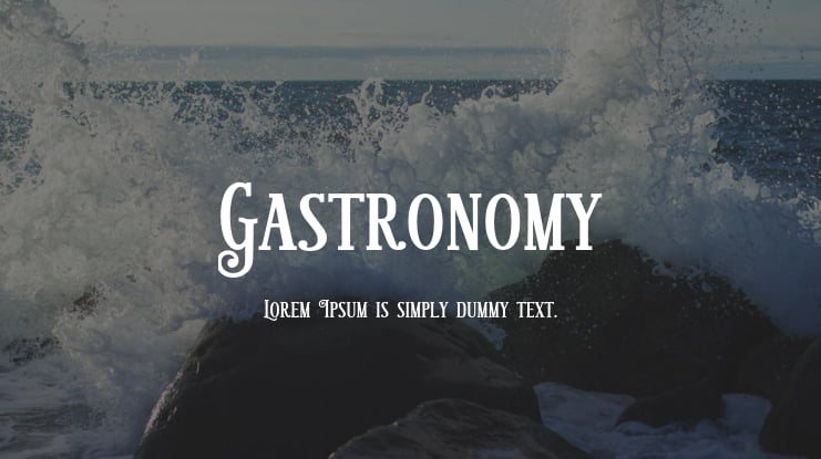 Gastronomy Font Family