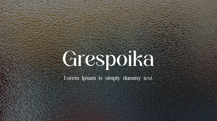 Grespoika Font