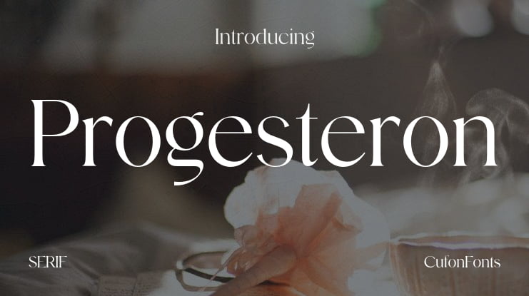 Progesteron Font