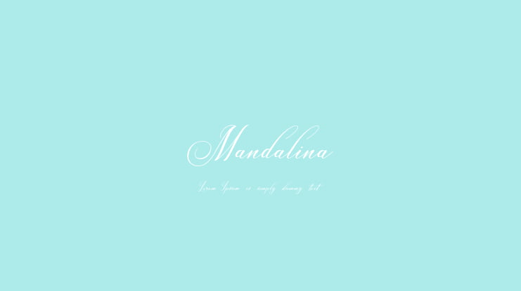 Mandalina Font