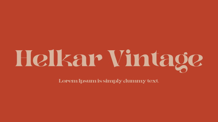 Helkar Vintage Font Family