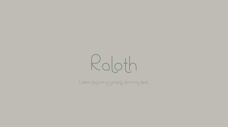 Raloth Font