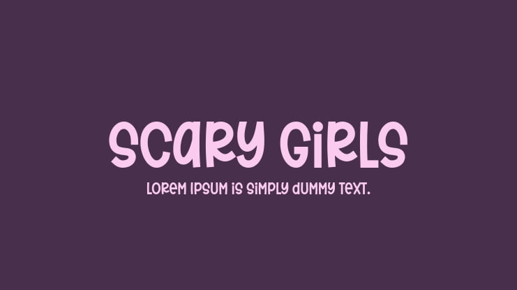 Scary Girls Font