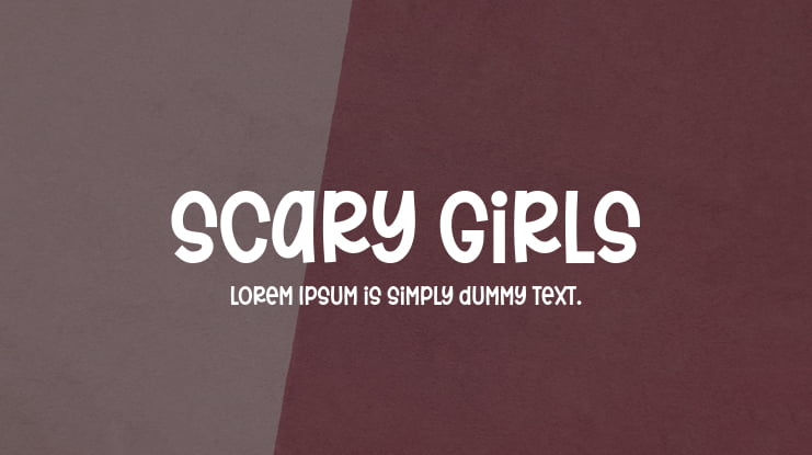 Scary Girls Font