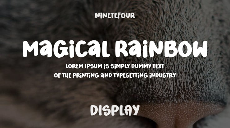 Magical Rainbow Font