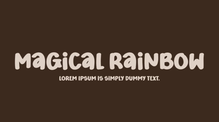 Magical Rainbow Font