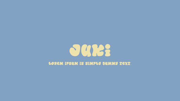 Juki Font