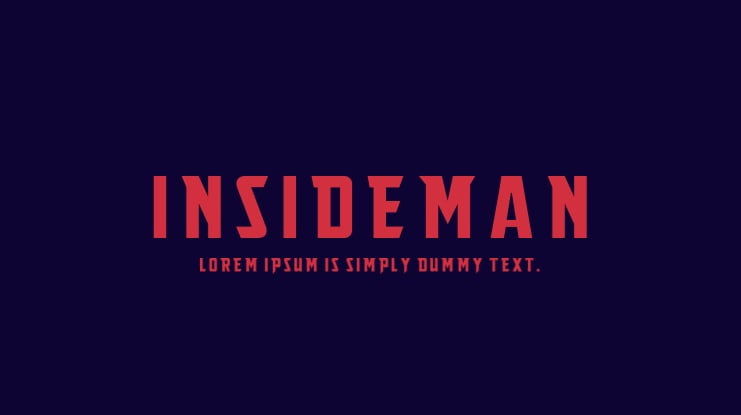 Insideman Font