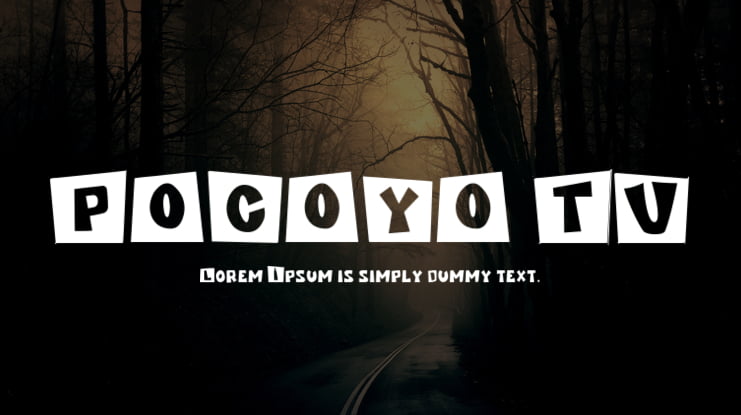 POCOYO TV Font : Download Free for Desktop & Webfont