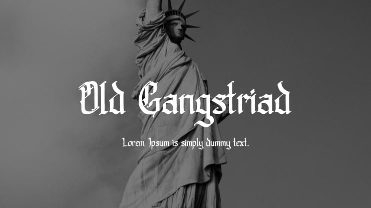 Old Gangstriad Font